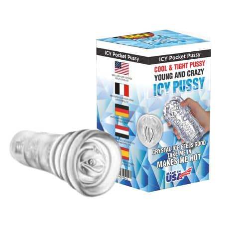 Transparent Crystal Clear Pocket Pussy Ice Pussy - front view