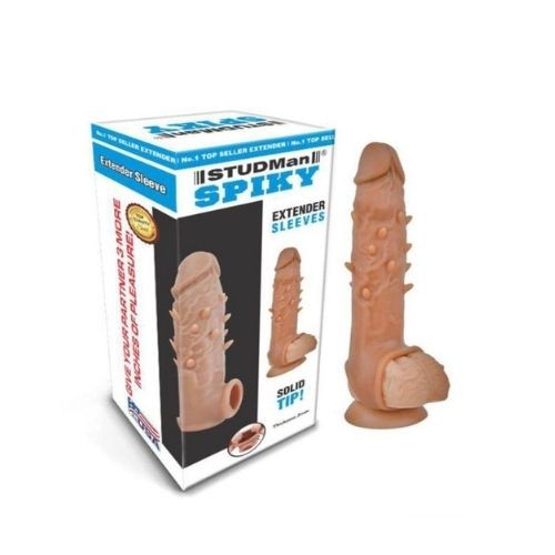 Studman Spiky Silicon Penis Extender Sleeve - front view