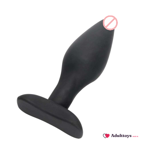 Silicone Smooth Butt Plug Anal Sex Toy - front view