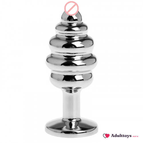 Spiral Stainless Steel Butt Plug For Beginners - front view