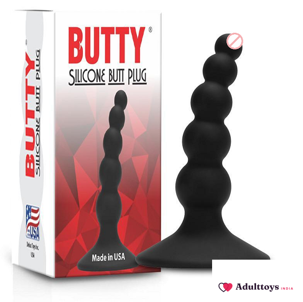 Silicone Smooth Butt Plug - front view