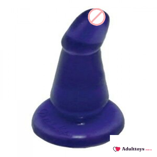 Curved Tip Smooth Anal Plug - front view
