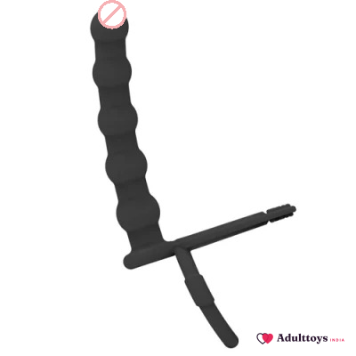 Double O Fun Vibrating Plug - front view