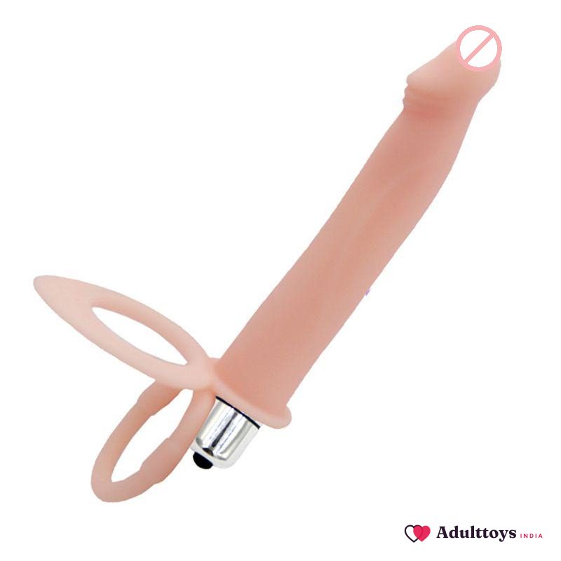 Double O-Fun Anal Vibrator - front view