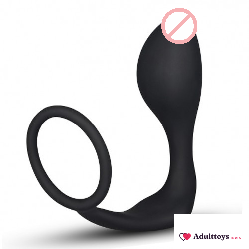 Lovetoy Combo Orgasm Cock Ring And Anal Plug - front view