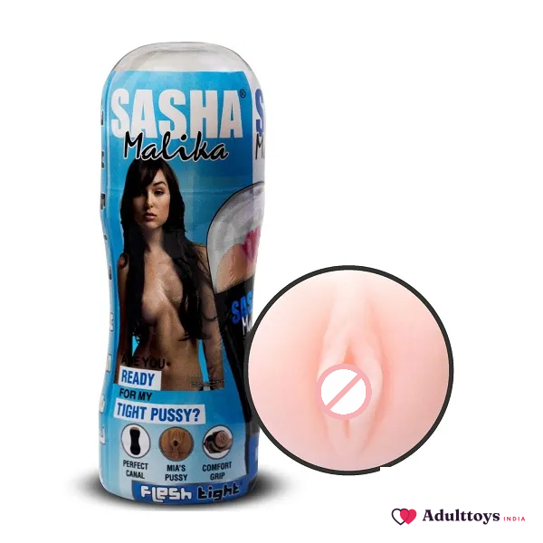 Sasha Malika Wet Fleshlight Masturbator - front view