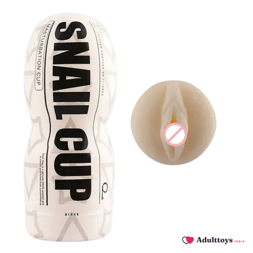 Reusable Snail Men Masturbator Pocket Pussy Cup - front view