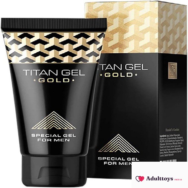 Titan Gel Gold Penis Enlargement Cream - front view