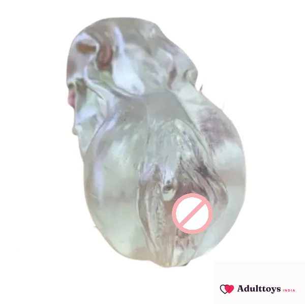 Icy Crystal Transparent Pocket Pussy - front view