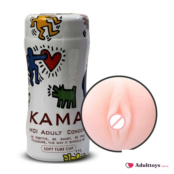 Kama Soft Tube Masturbator Cup Stroker - front view