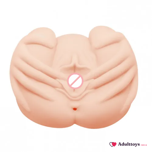 Real Size Pussy N Ass Vibrating Male Masturbator