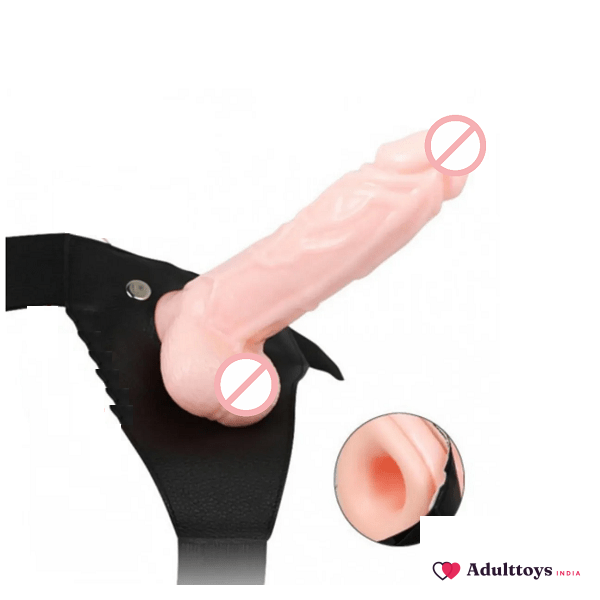 6.5 Inches Realistic Hollow Strap On Dildo - front view