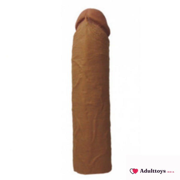 TYSON Brown Super Silicon Chocolate Penis Sleeve