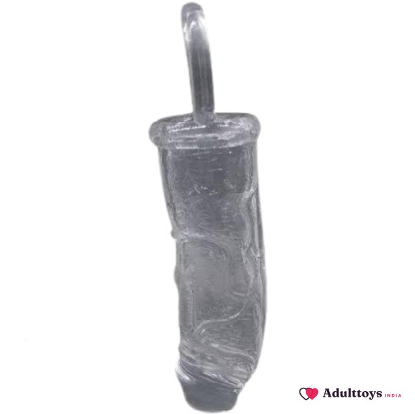 Bigboyz Black Penis Sleeve Extender with Testicle Ring