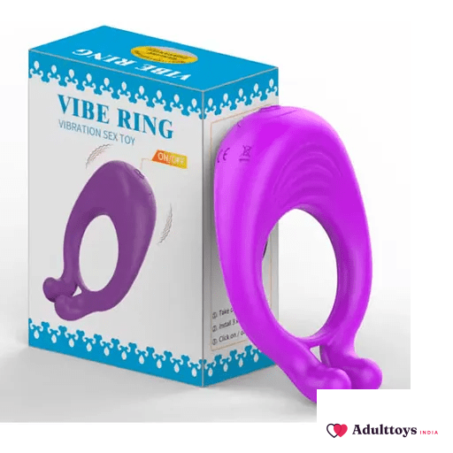 Rumble Orgasm Lock Delay Vibrating Slim Massage Penis Ring - front view