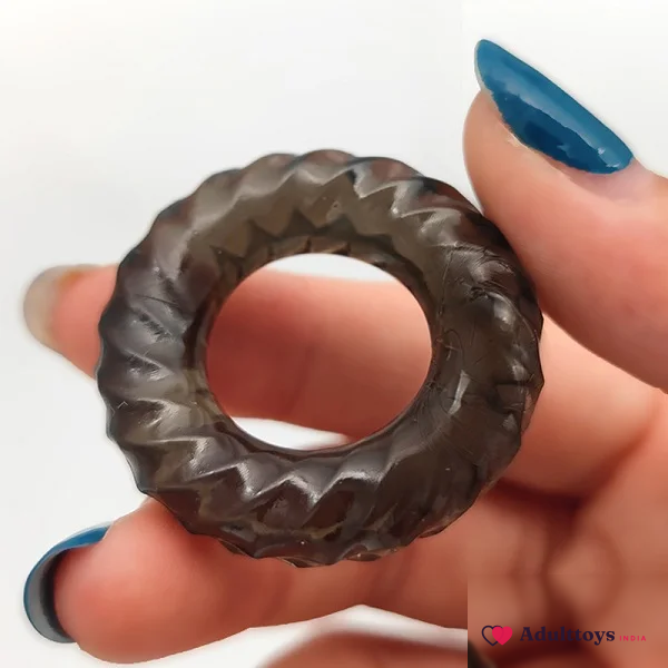Set of 3 3D Cock Rings To Delay Ejaculation, Prolong Intercourse Time - front view
