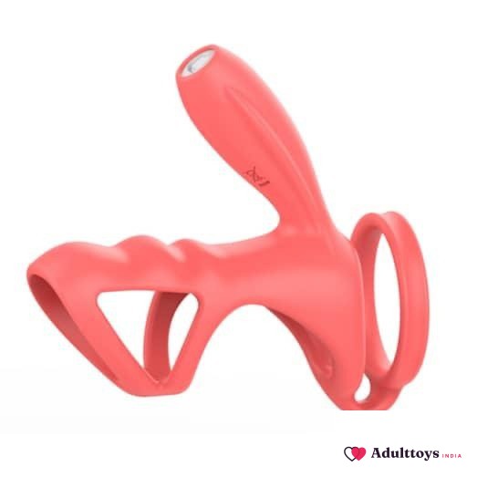 Yotomo Vibrating Cock Ring For Men With Pleasure Stick - front view