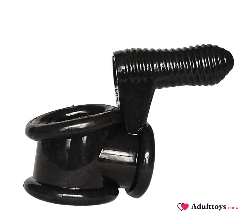 Joyo Cock And Ball Ring Cage With Bullet Vibrator Clitoral Stimulator - front view
