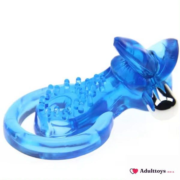 Little Duck Vibrating Penis Ring With Extra Tongue For Pleasure For Men And Women