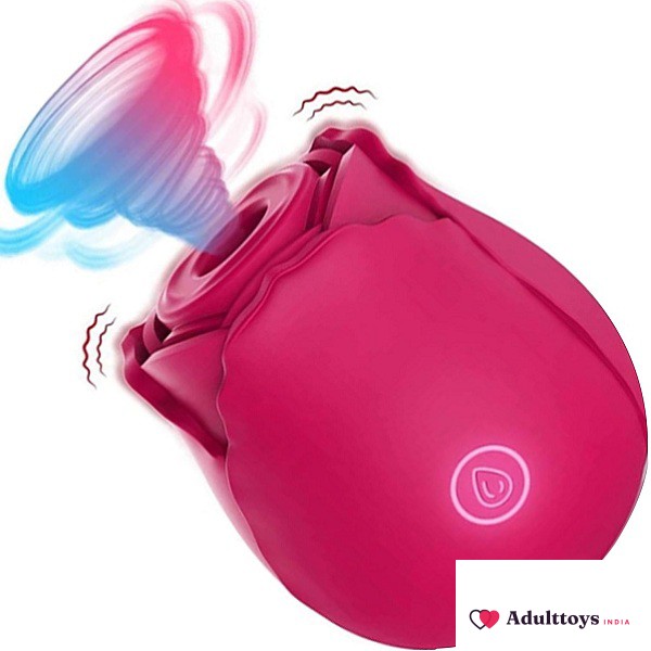 Rose Clit Sucker Vibrator For Women with 7 Intense Suction - front view