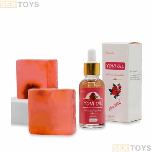 Yoni Soap Bars Vaginal Wash & Natural Yoni Oil Set