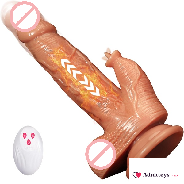 A Joy Man Wireless Remote Control Vibrator Dildo With Up-Down And Swing - front view