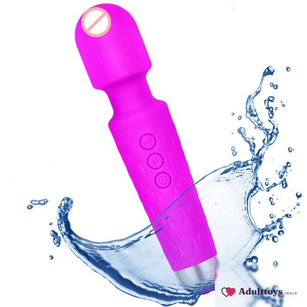 Cordless Wand Massager With 8 Powerful 20 Vibration Modes - front view