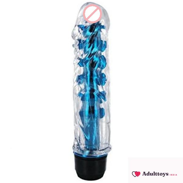 Crystal G-Spot Single Massager with Barbed For Female - front view