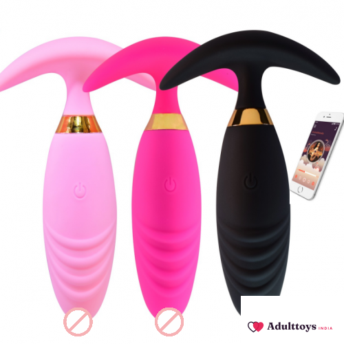 Jupiter Vibrating Mobile App Control Butt Plug - front view
