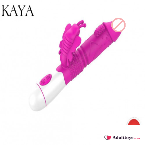 Kaya Multispeed Silicone Rabbit Vibrator - front view