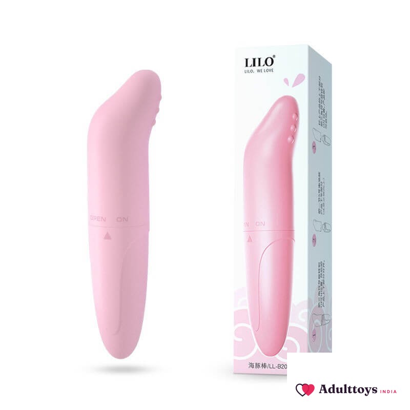 Lilo Dolphin Vibrator Mini G Spot Massage Masturbation Toy For Women - front view