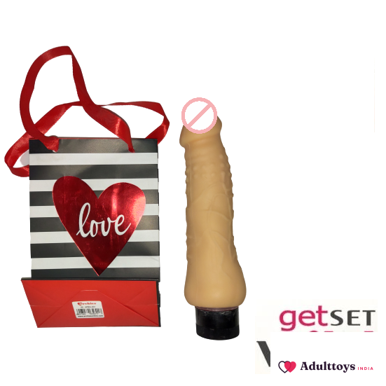 Naughty Man 7Inch Vibrating Dildo for Women - front view