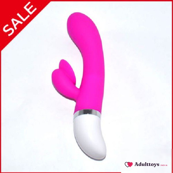 PRETTY LOVE BERT Smooth Silicon Rabbit Vibrator - front view