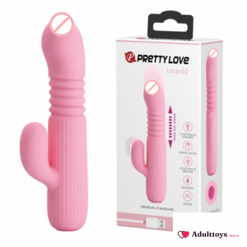 Pretty Love Leopold Rabbit Vibrator Vibrator - front view