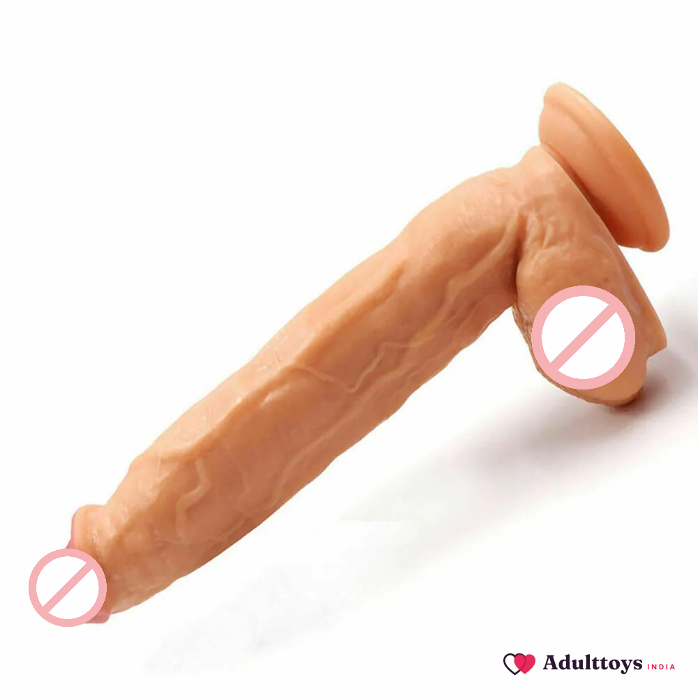 Big Man 12.5 Inch Dildo with Suction Cup - front view
