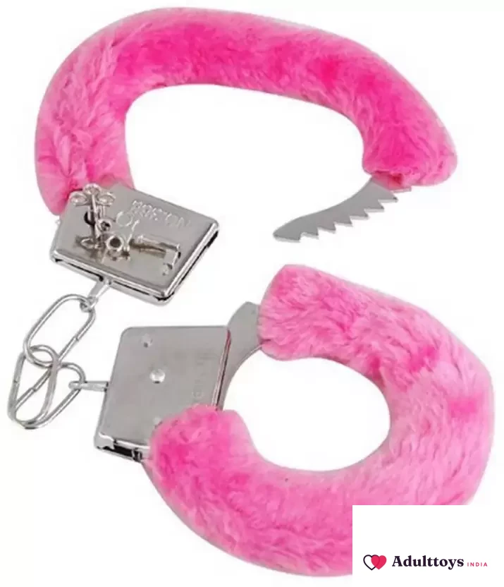 Bondage Sex & Mischief Furry Handcuffs - front view