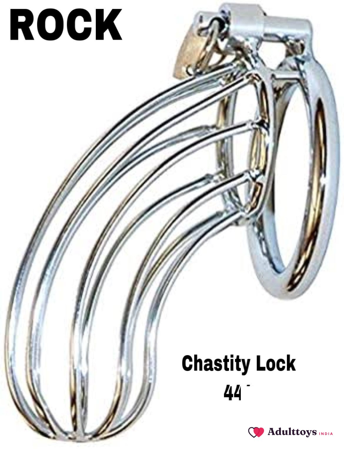 ROCK Chasity Cage Steel 444 - front view