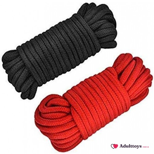 32 feet/10m Soft Cotton Bondage Rope for Sex Restraints - front view