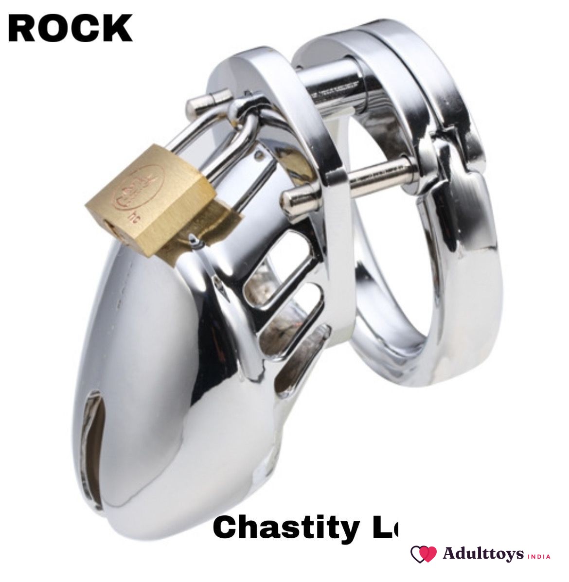 Chastity Cage Stainless Steel 111 - front view